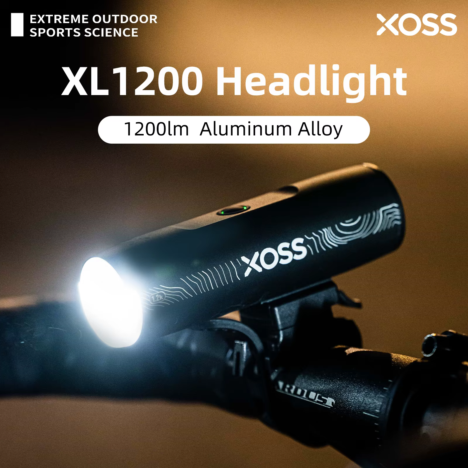 XOSS 200-3000 Lm vélo lumière XL1200 phare étanche Rechargeable avant lampe