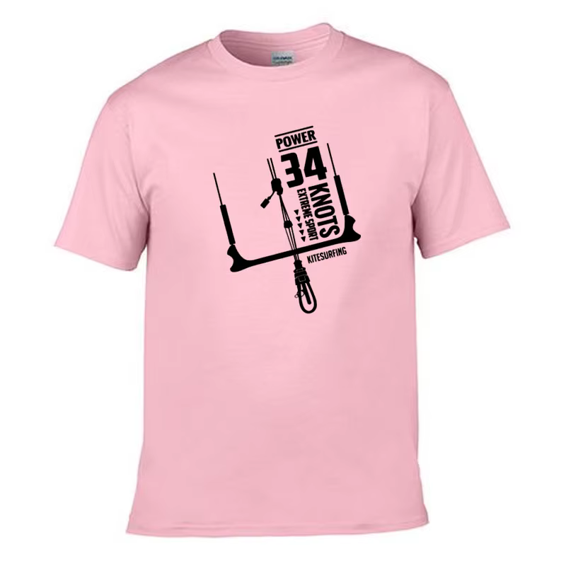 T-shirt pour hommes Power 34 Knots Kitesurfing, mode d'été, nouveau t-shirt populaire Harajuku, t-shirt en coton à manches courtes, t-shirts amusants