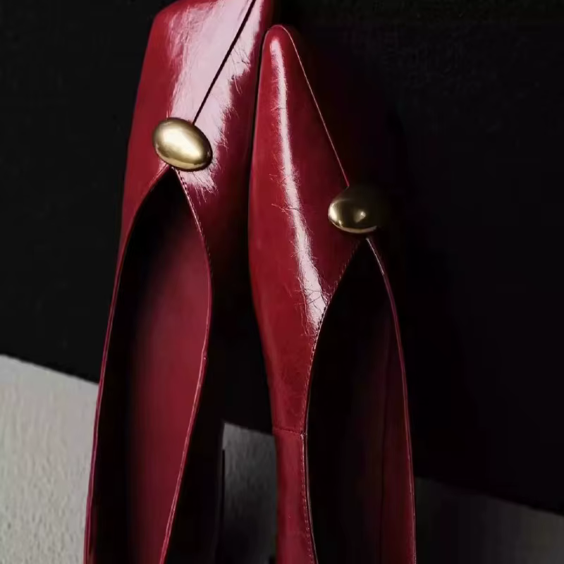 Mocassins de style printanier pour femmes - Chaussures basses à bout carré et semelle épaisse, modèle une pièce