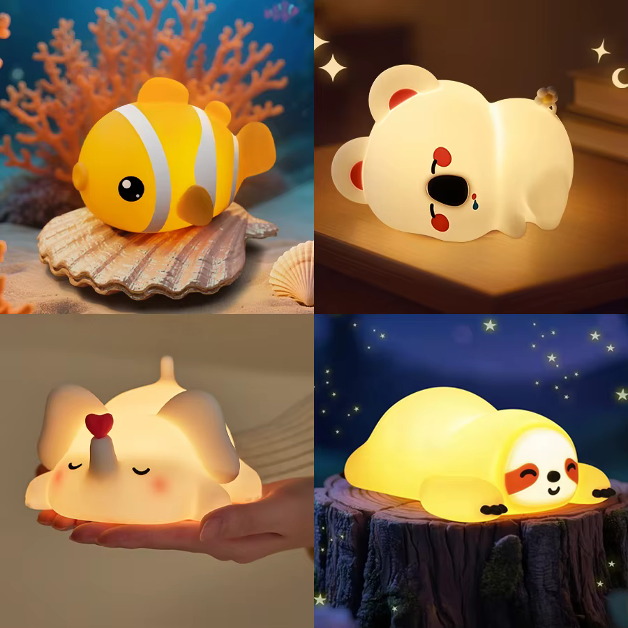 Lampe Led en forme d'animal mignon