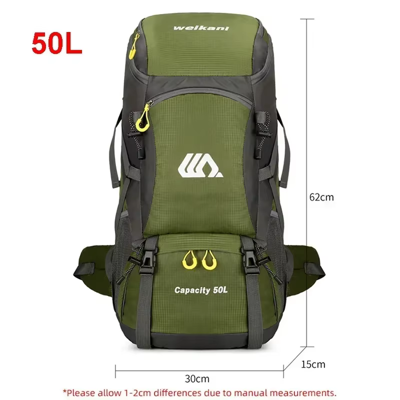 Travel Backpack 50L Waterproof Lightweight Outdoor Hiking