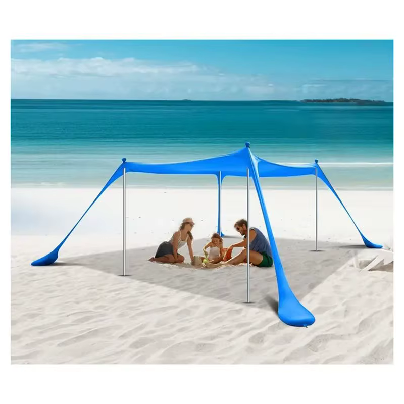 ABHS - Tente de plage, auvent de plage avec sacs de sable