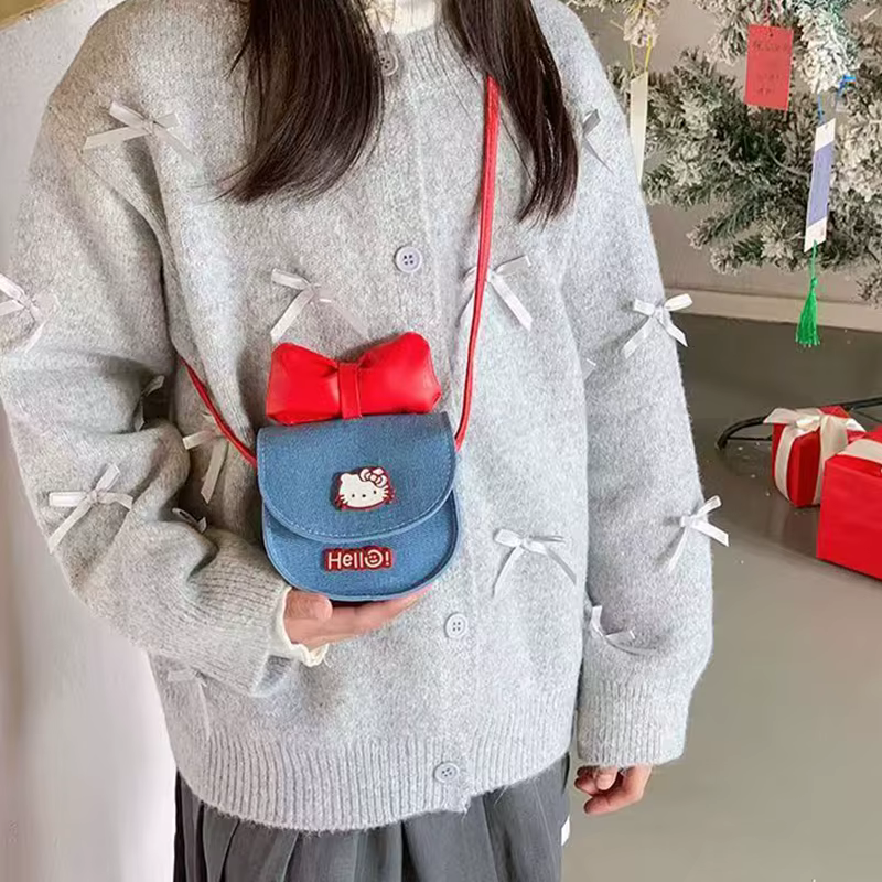 Sac bandoulière diagonale Kawaii Hello Kitty pour femme
