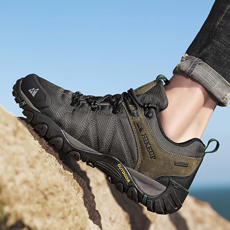 HIKEUP chaussures de randonnée antidérapantes pour hommes vêtements de plein air respirants résistant aux éclaboussures