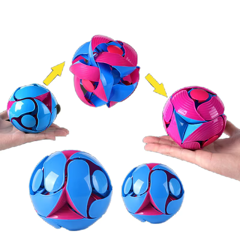1 pièces amusant couleur changeante balle jouet lancer à la main sensoriel décompression accessoire pour enfants adultes cadeau Double couleur magique balle jouet