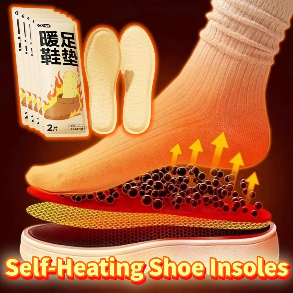 Semelles intérieures pour chaussures auto-chauffantes