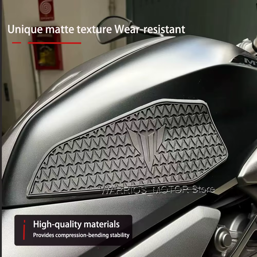 Mt 07 MT07 pour Yamaha MT 07 2025 accessoires de moto tampons de réservoir en caoutchouc autocollants Kits décalcomanies accessoires de moto