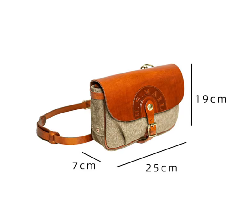 Sac à bandoulière en cuir véritable pour hommes