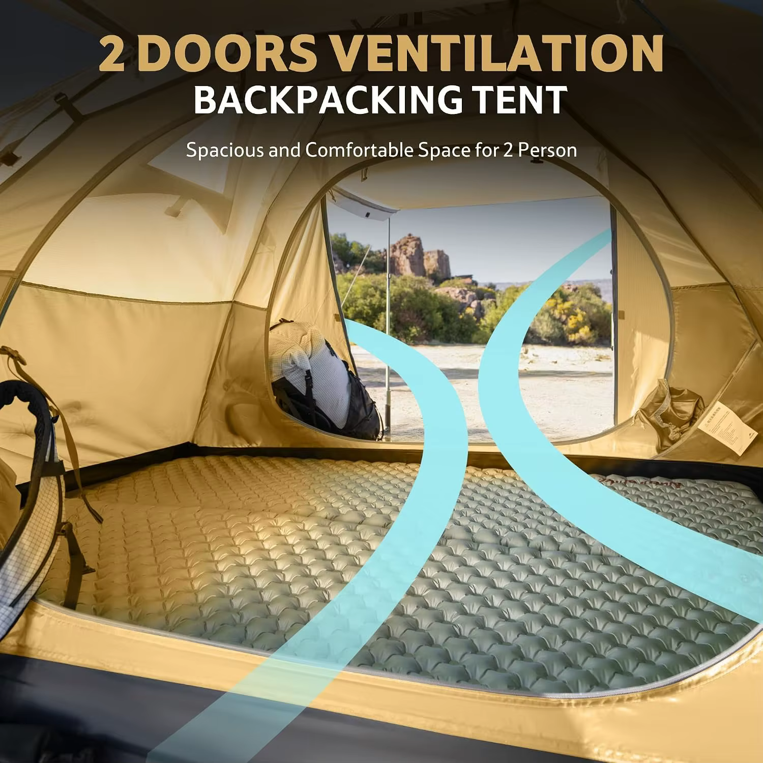 Tente de camping Naturehike Bleik pour 2 personnes