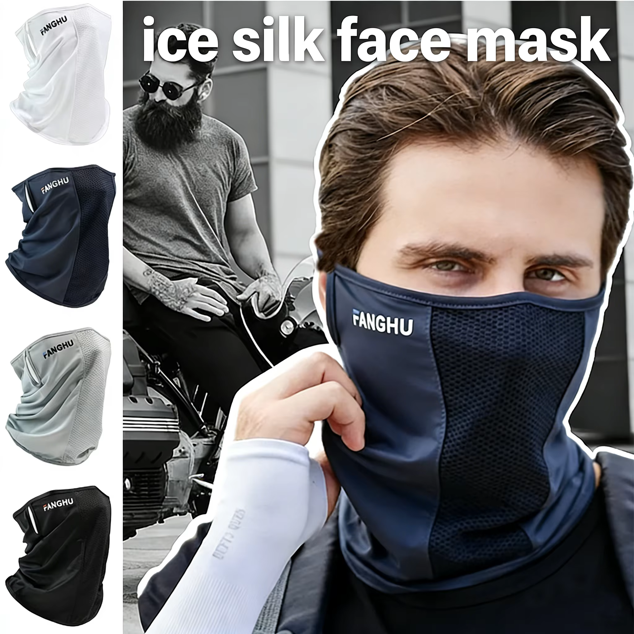 Masque de Protection solaire de Sport en maille respirante