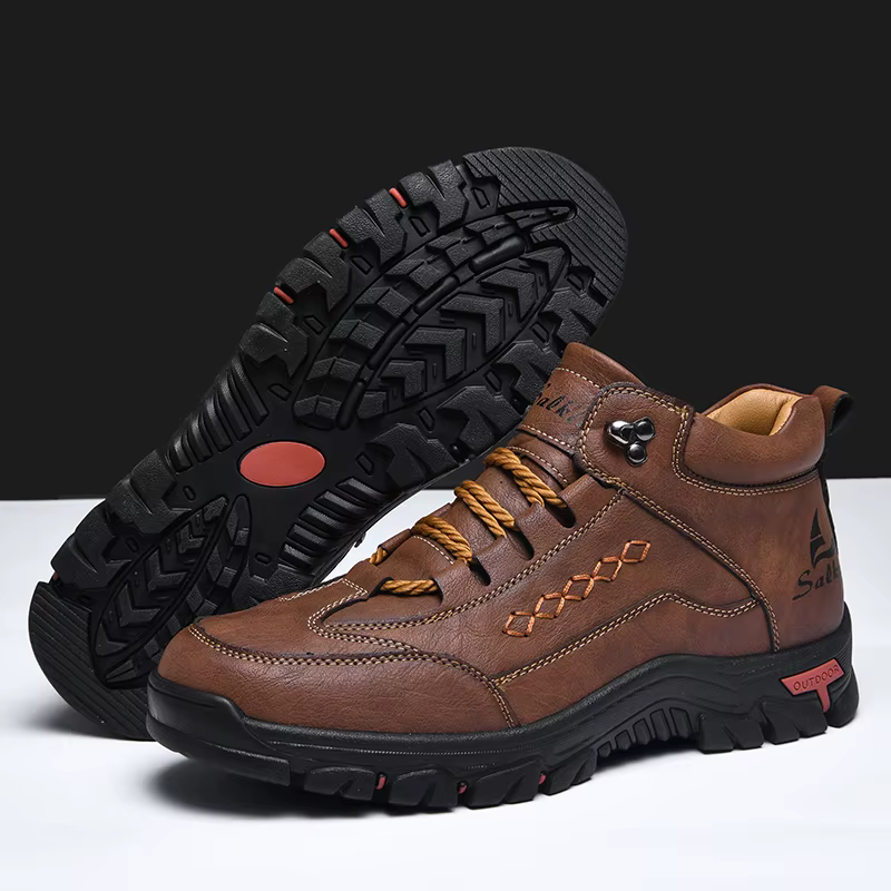 Bottes montantes à bout rond pour hommes