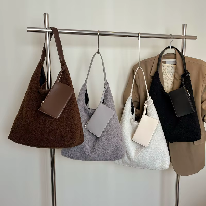 Coton couleur unie grande capacité fourre-tout décontracté moraillon couture sacs de transport femme 2025 mode Simple polyvalent sacs à bandoulière