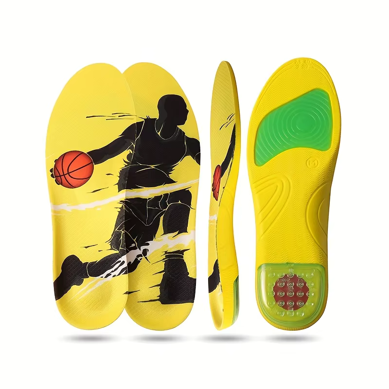 1 paire de semelles intérieures de basket-ball en PU