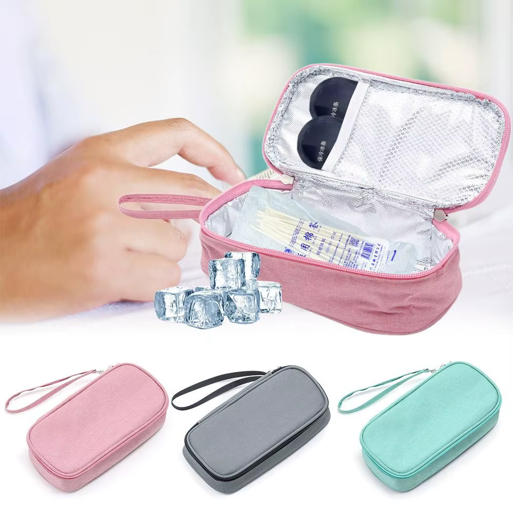 Sac de refroidissement pour insuline diabétique, poche pour diabétique, protection à main, pilule, sac de glace réfrigéré, congélateur de médicaments pour refroidisseur médical