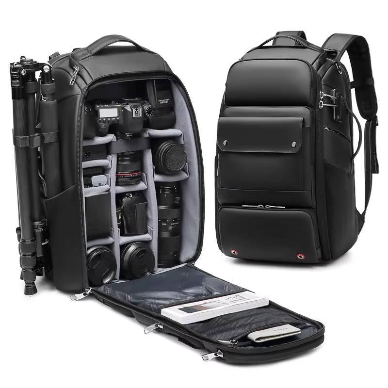 Sac à dos pour appareil photo de voyage et d'extérieur, sac à dos professionnel pour trépied de photographie, sac à dos pour ordinateur portable 16 pouces, sac à dos pour drone