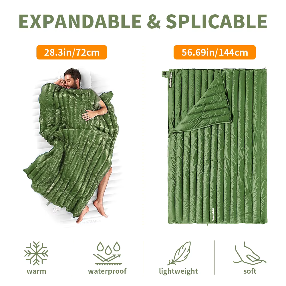 Natureifa-Sac de couchage en duvet de canard
