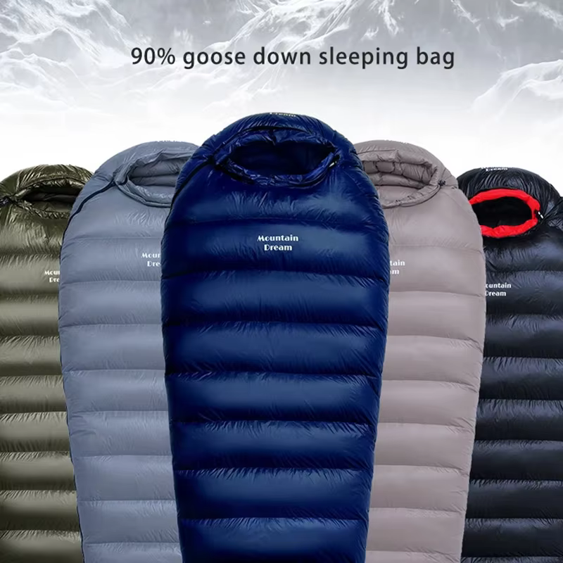 Mountaindream-Grand sac de couchage portable en duvet d'oie pour adultes