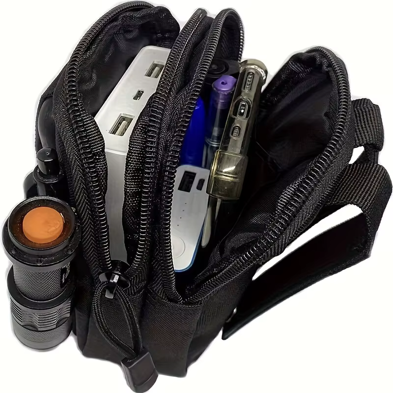 Sac banane unisexe robuste - Sac de téléphone multi-poches pour la randonnée