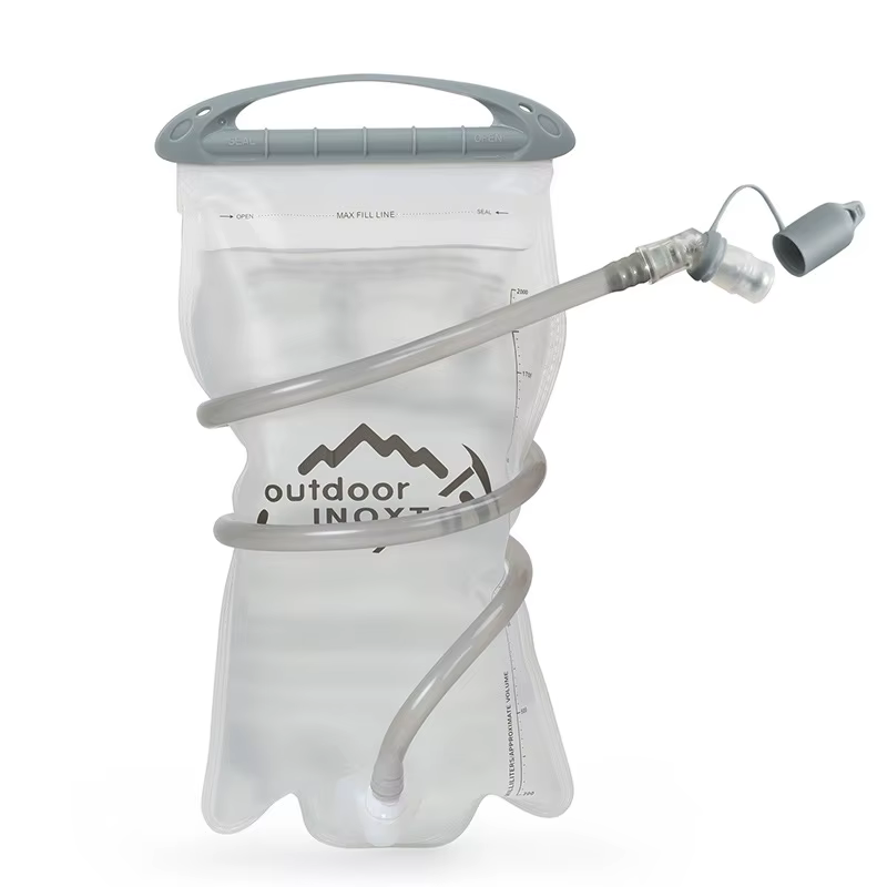 Camping et randonnée PEVA sac d'eau Portable vessie d'eau sac à dos d'eau sac de bouteille 1,5L 2L