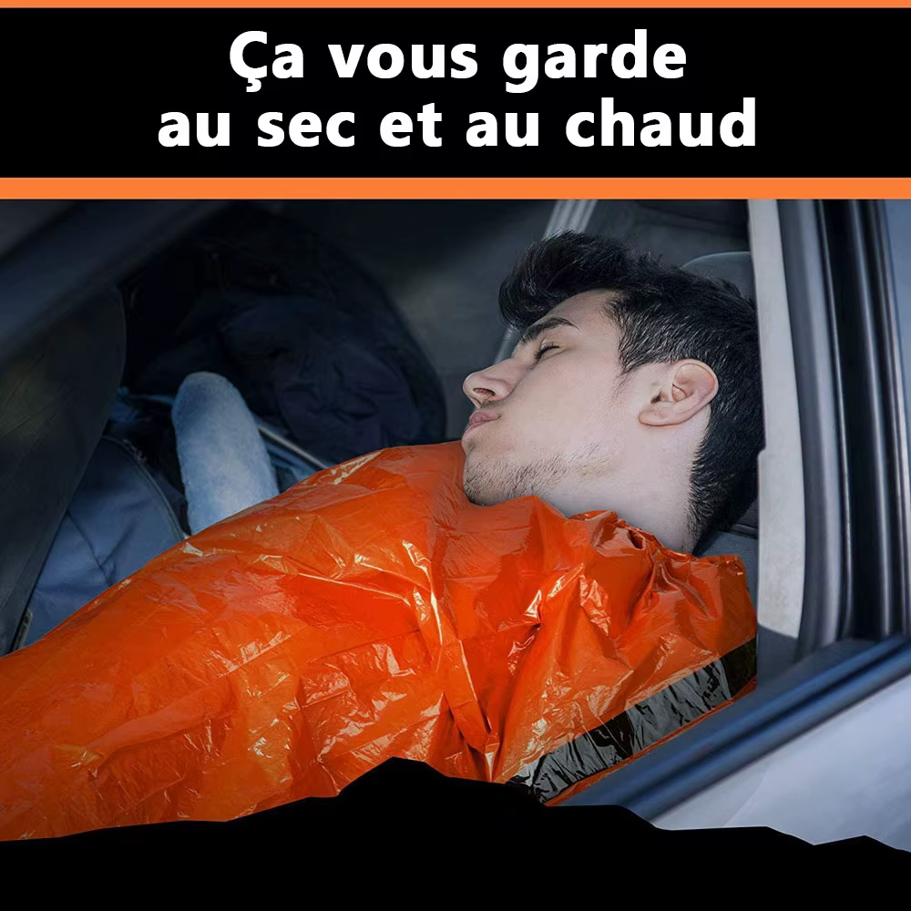 Sac de couchage de survie d'urgence en plein air