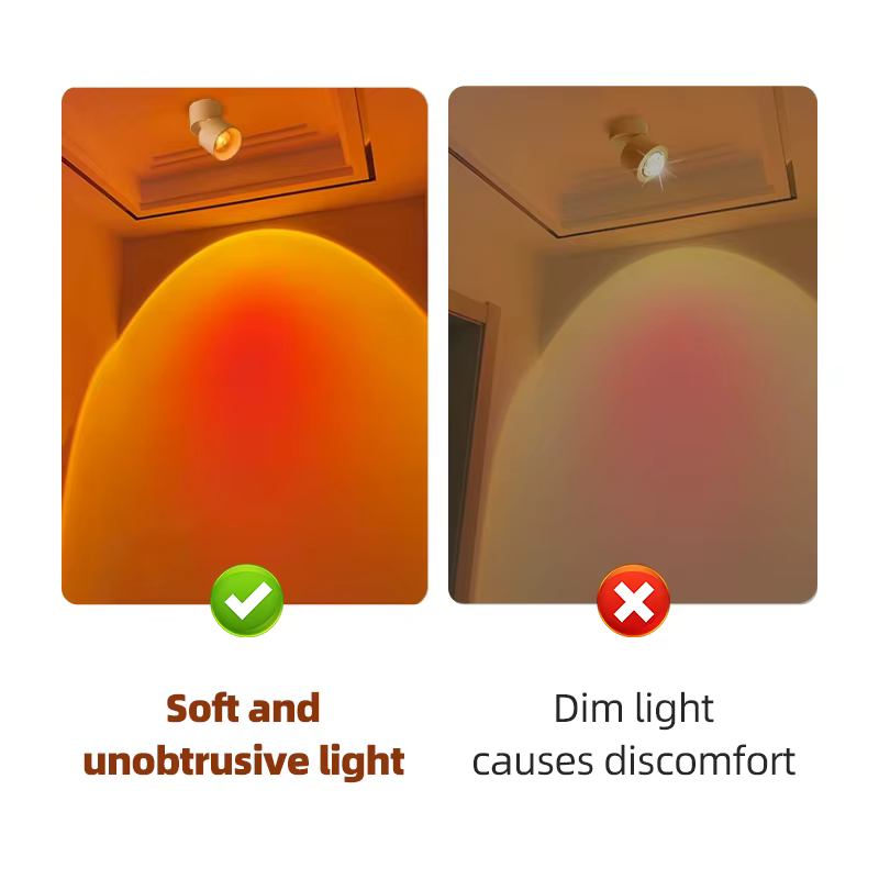 Spot lumineux de plafond pliable au coucher du soleil, plafonnier monté en Surface pour salon, couloir, éclairage intégré