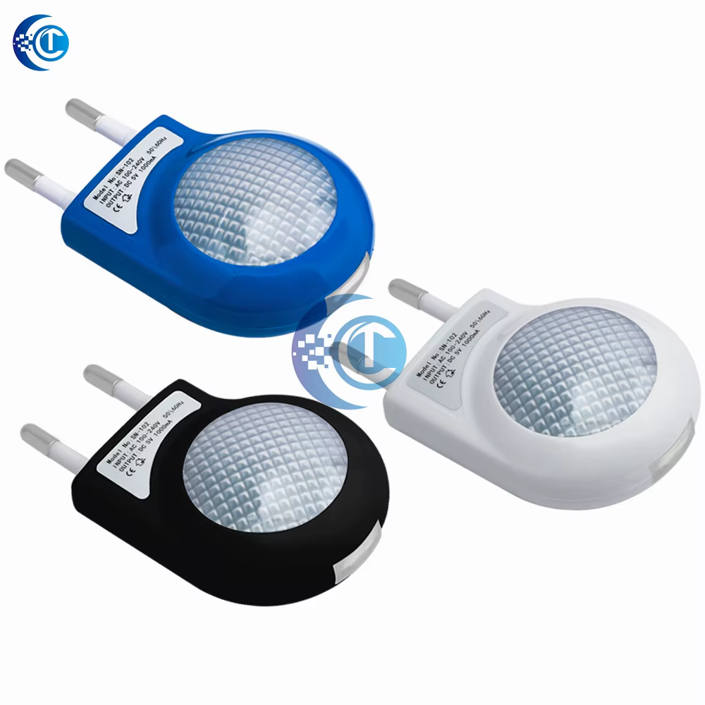 Mini Led escargot veilleuse automatique lampe de nuit intégré capteur de lumière contrôle lumière applique murale pour bébé enfants chambre prise ue