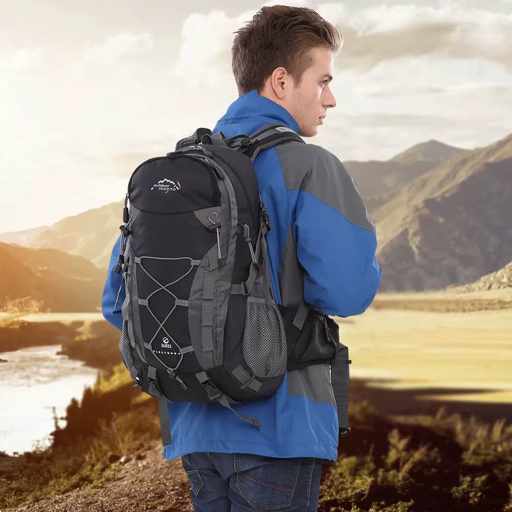 Inoxto sac à dos de rangement de randonnée robuste 40l voyage Trekking sac à dos hommes très approprié pour l'alpinisme