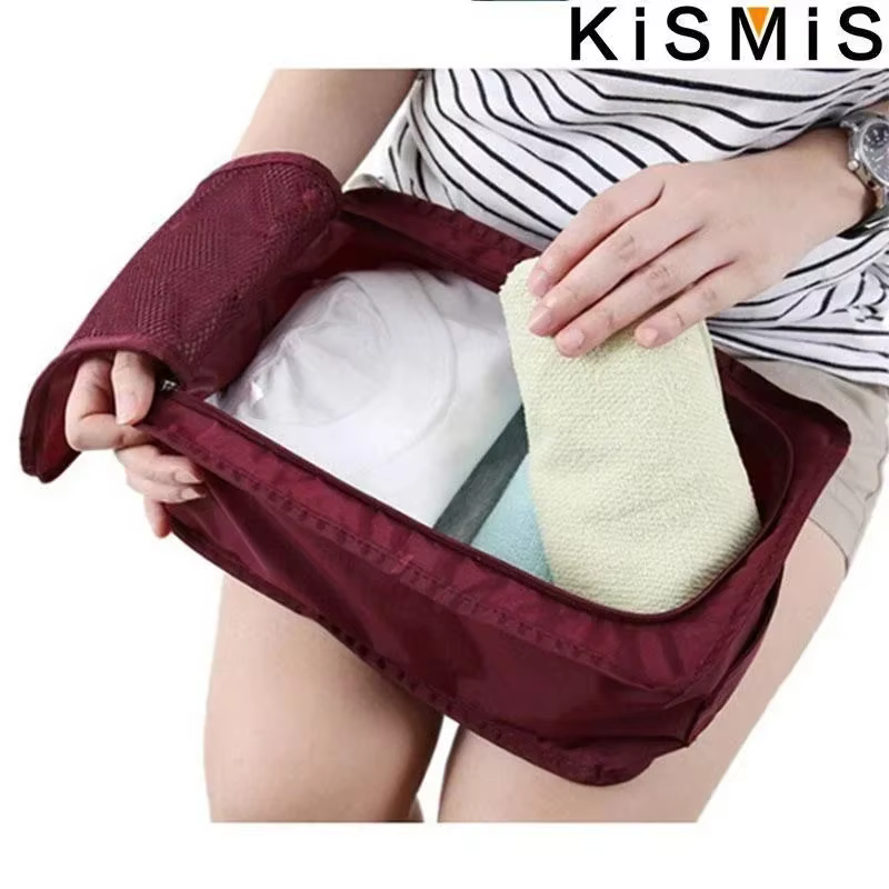 Sac de rangement portable pour chaussures de voyage, pochette de rangement multifonctionnelle, sac de rangement pour chaussures à fermeture éclair pour un tri facile