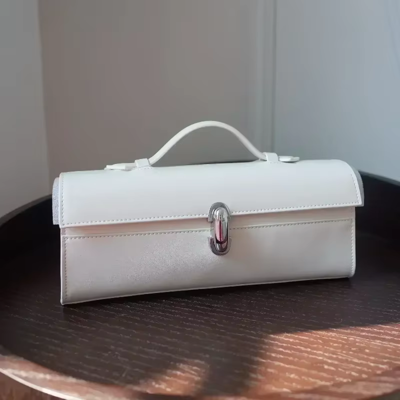 Français élégant Simple femmes Flip sac à main en trois dimensions classique couleur unie Design élégant sac à main 2025 nouveau sac à main Vintage