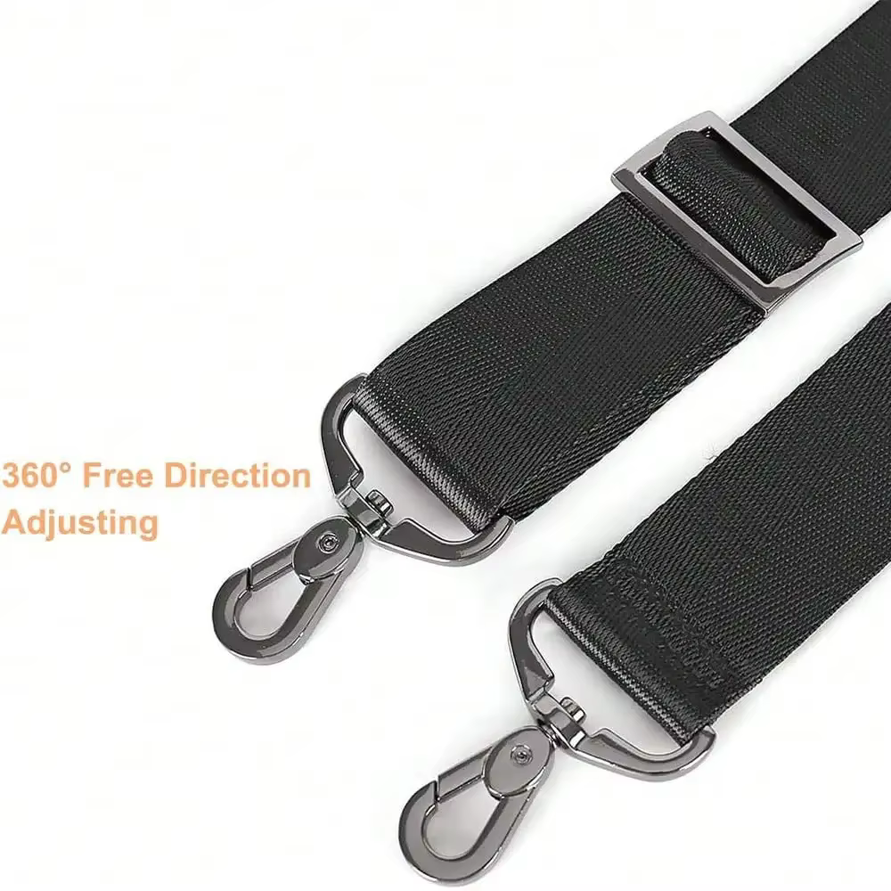 Sangle d'épaule de sac à bandoulière minimaliste noir