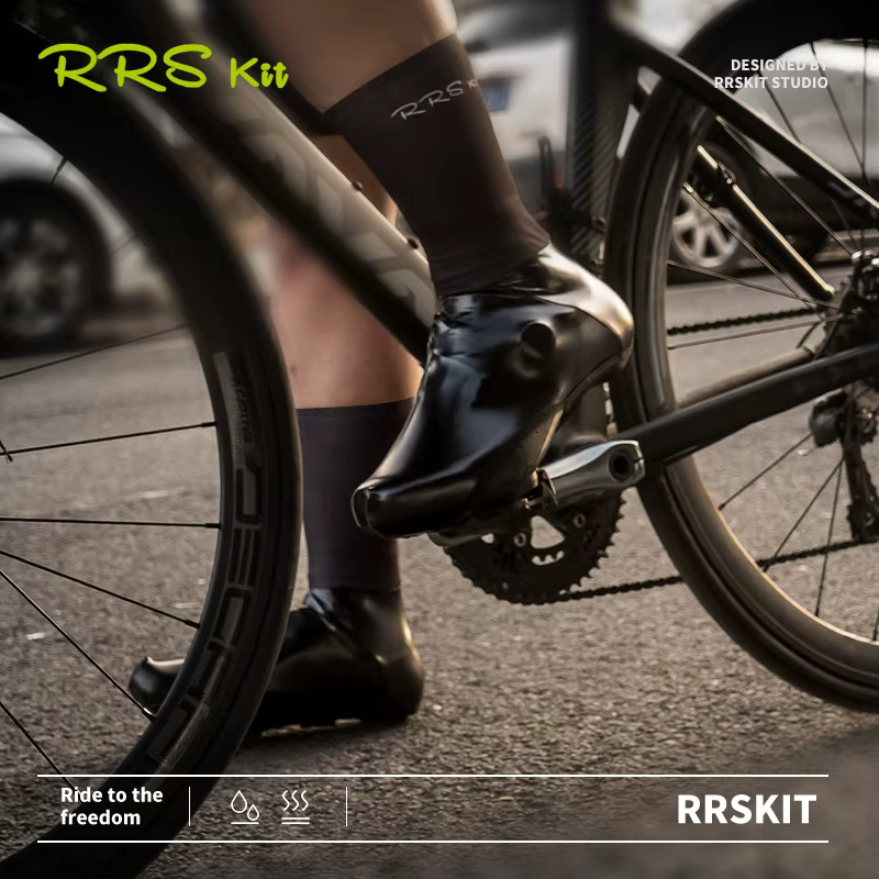 Rrskit couvre-chaussures de cyclisme coupe-vent et imperméable haute élasticité léger respirant pratique