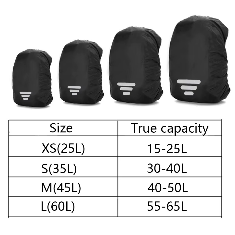 Sac à dos pratique bouclier de pluie étanche à la poussière sac protégé au soleil