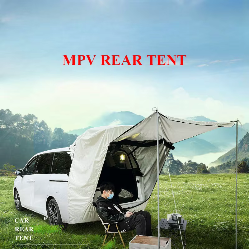 Sans poteaux de Support! Tente arrière MPV spécial camping en plein air queue de voiture multifonction Extension de toit pare-soleil étanche à la pluie anti-moustique