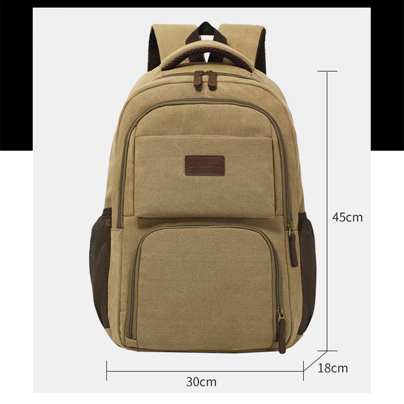Sac à dos pour hommes à la mode sac à dos en toile décontracté haut de gamme pour femmes sac à dos pour ordinateur portable de grande capacité cartable Simple et Durable