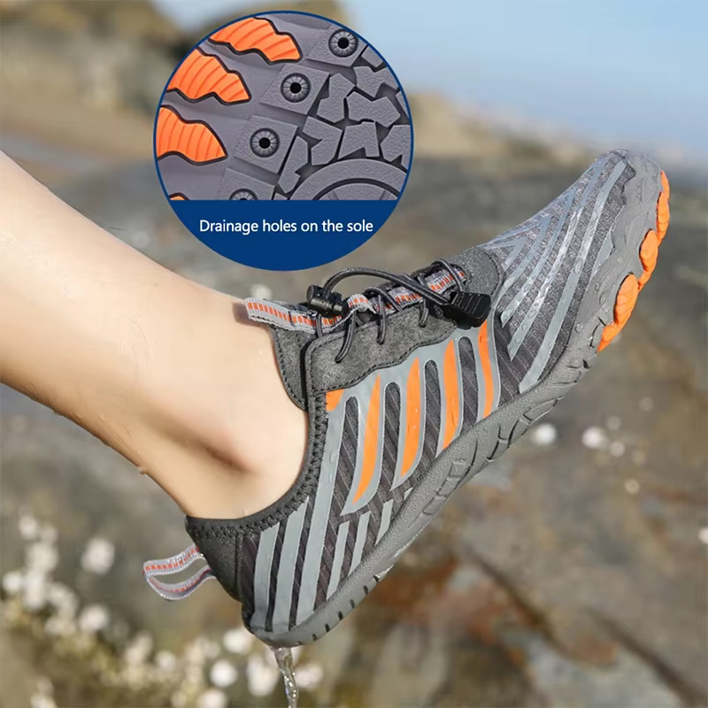 Hommes chaussures de Sport respirantes séchage rapide rivière mer Aqua chaussures chaussures d'eau pour femmes pieds nus chaussures de plage baskets de plage souples