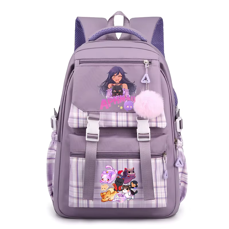 Aphmau imprimer sac à dos mignon dessin animé Sport sac à dos pour garçon fille Kawaii sac à dos ordinateur portable adolescent voyage voyage sac à bandoulière