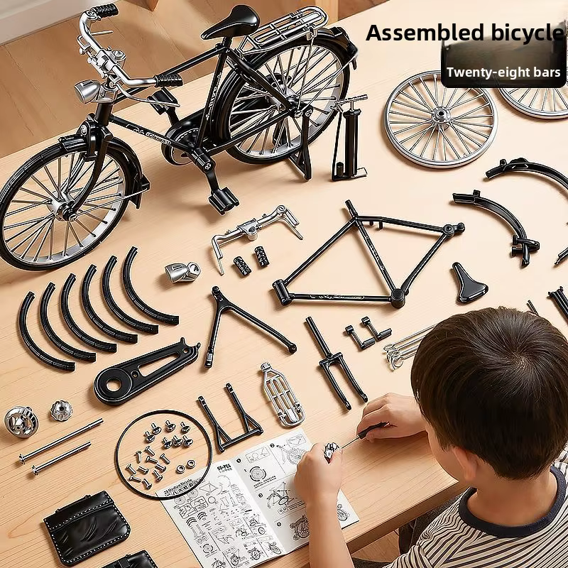 Modèle de vélo rétro nostalgique, décoration douce pour salon et véranda, accessoires de maison créatifs et exquis, ornements, cadeaux !