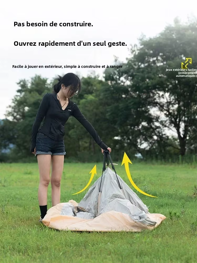 MOUNTAINHIKER extérieur avec fenêtres tente entièrement automatique ouverture rapide
