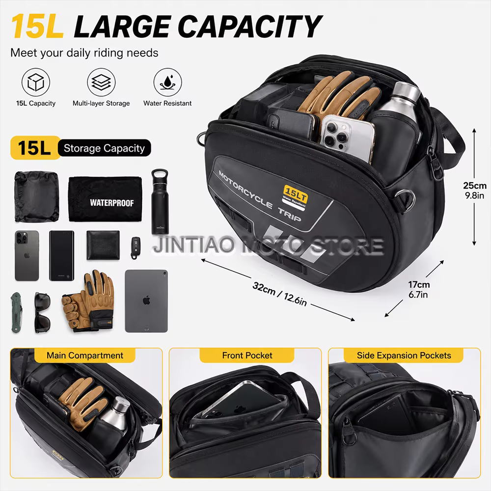 Sac tunnel étanche de 15l