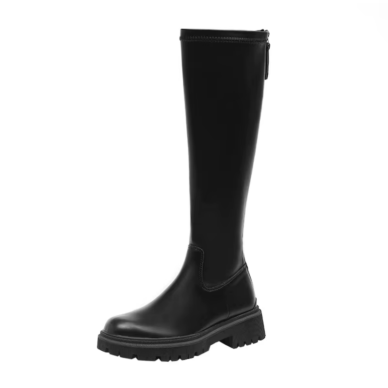 Bottes D-11 Knight à tige haute, style britannique, semelle épaisse, polyvalentes, automne-hiver, nouvelle collection, résistantes à l'usure