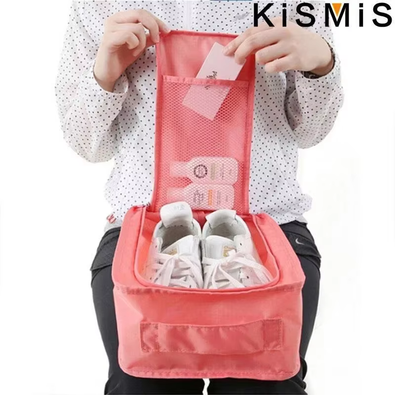 Sac de rangement portable pour chaussures de voyage, pochette de rangement multifonctionnelle, sac de rangement pour chaussures à fermeture éclair pour un tri facile