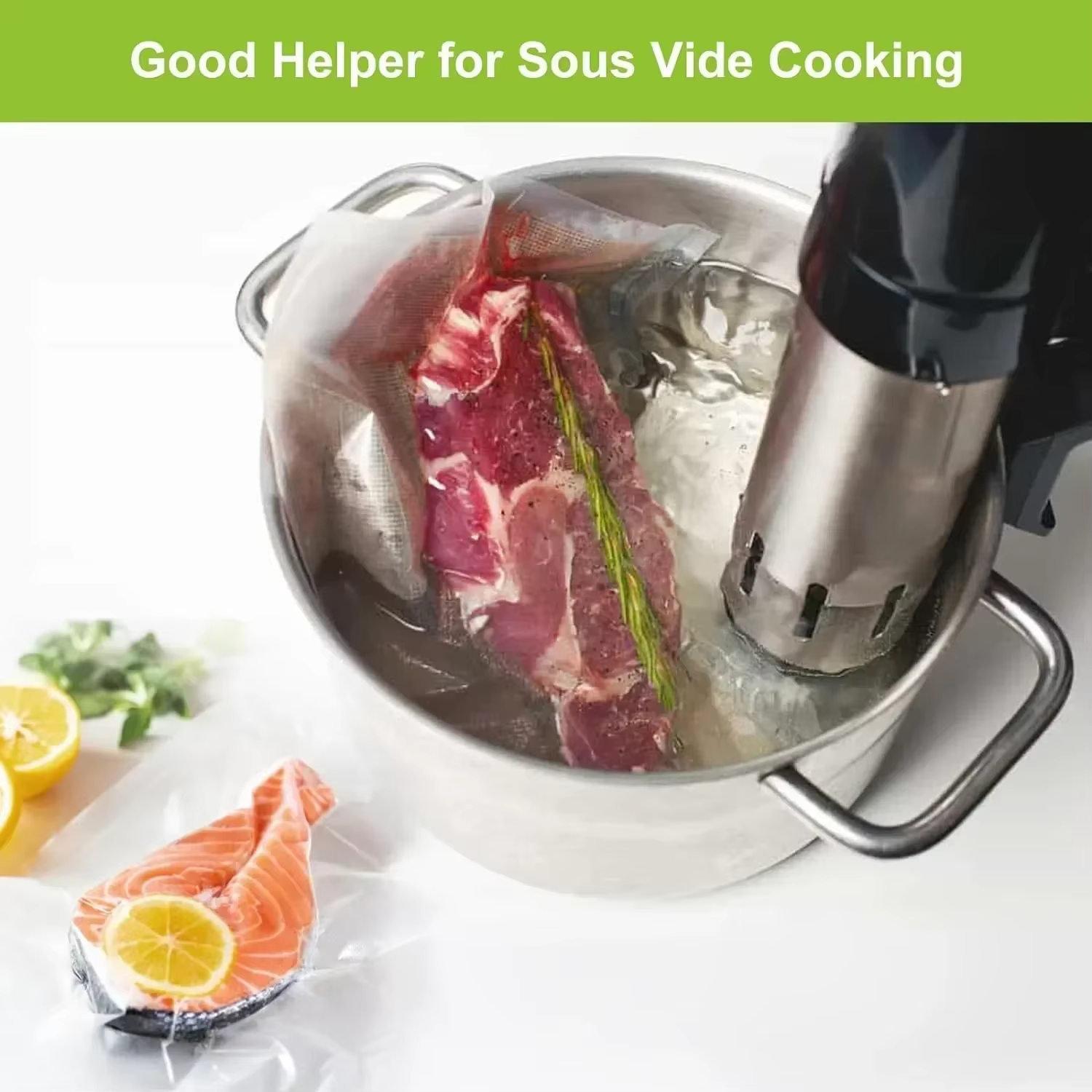 2 rouleaux de sacs de mise sous vide pour aliments