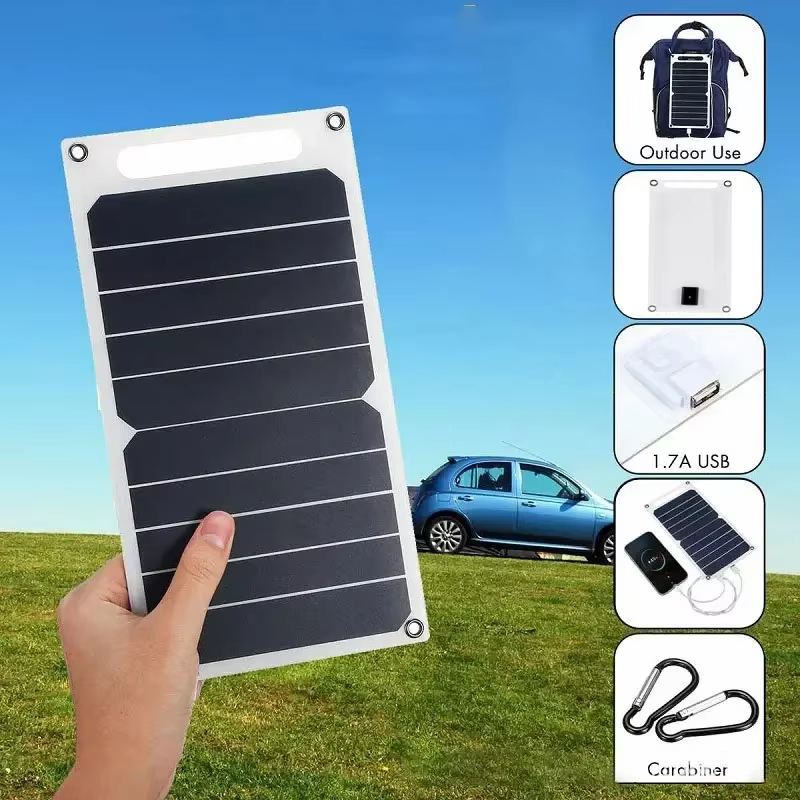 Panneau solaire portable étanche 35W 5V avec USB pour la randonnée en plein air