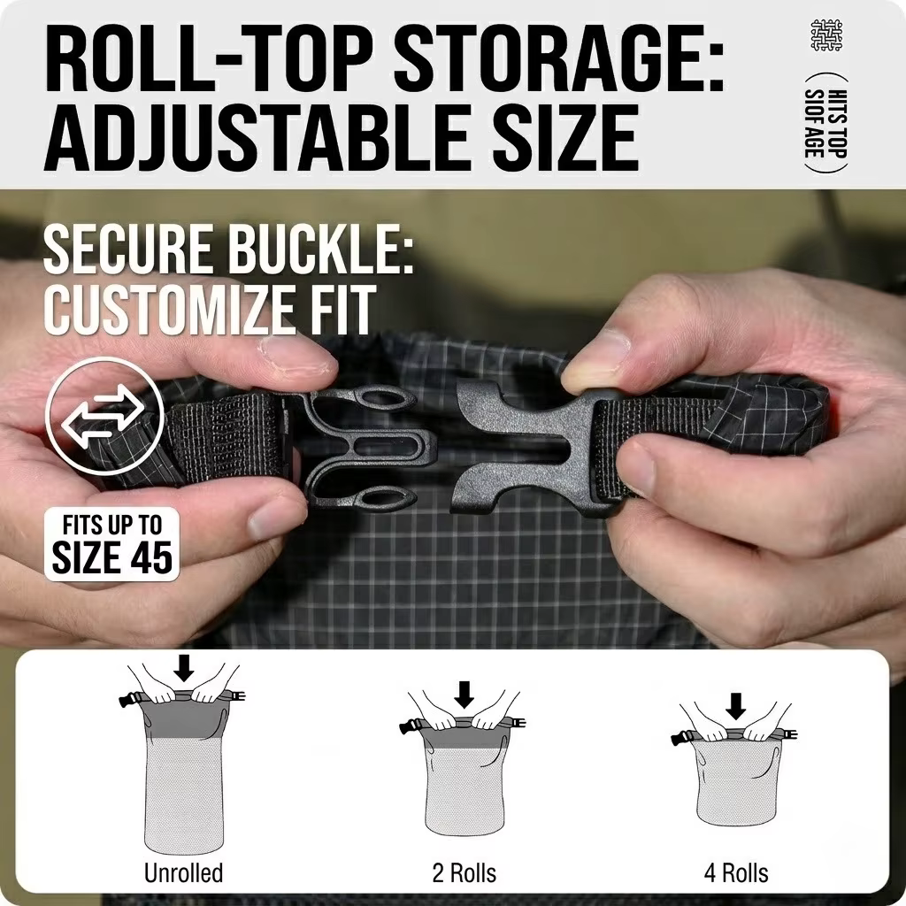 Pochette à chaussures portable pour sac à dos - Organisateur respirant et anti-poussière pour le trekking en plein air, les sports et le rangement des bagages de voyage