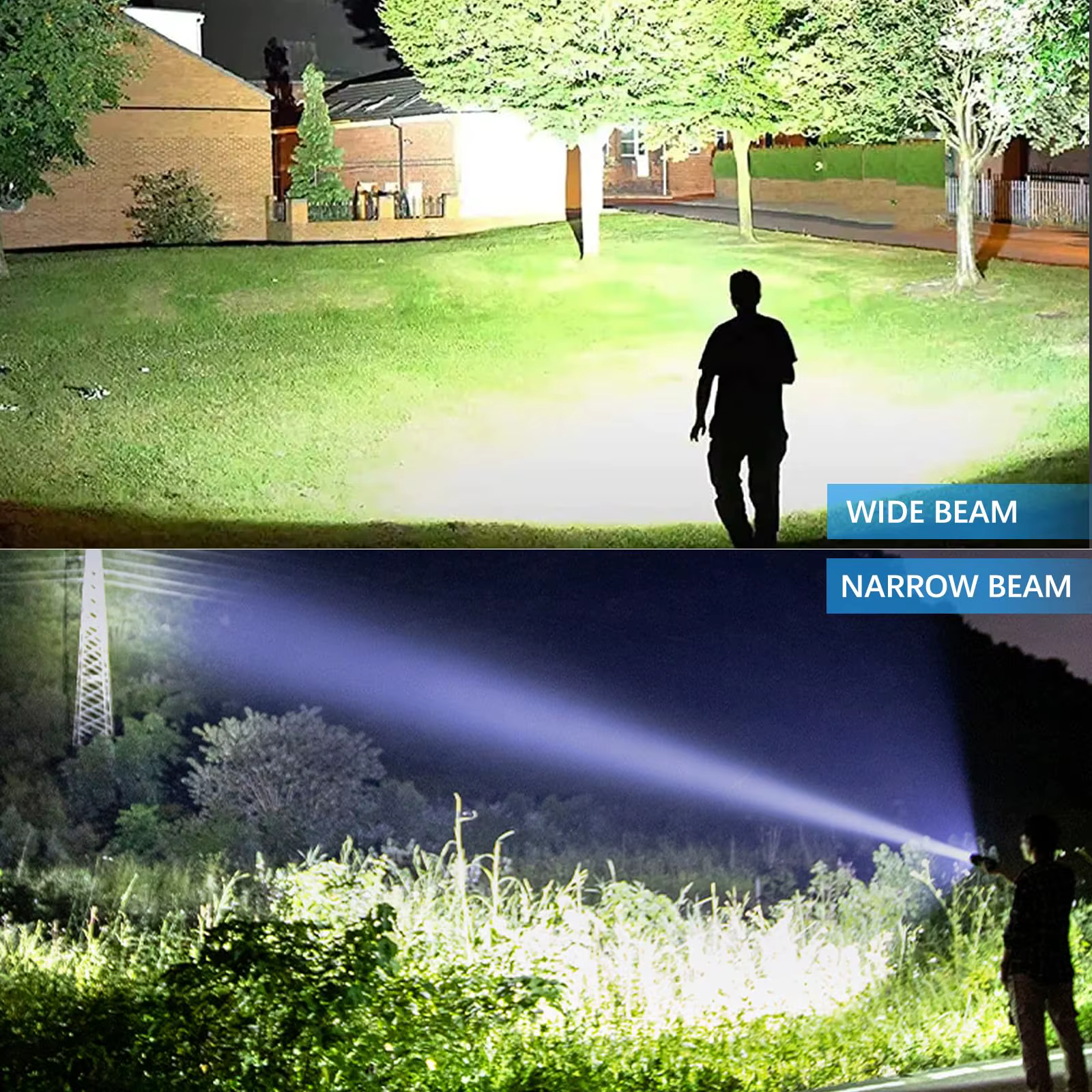 Lampes de poche rechargeables à haute luminosité