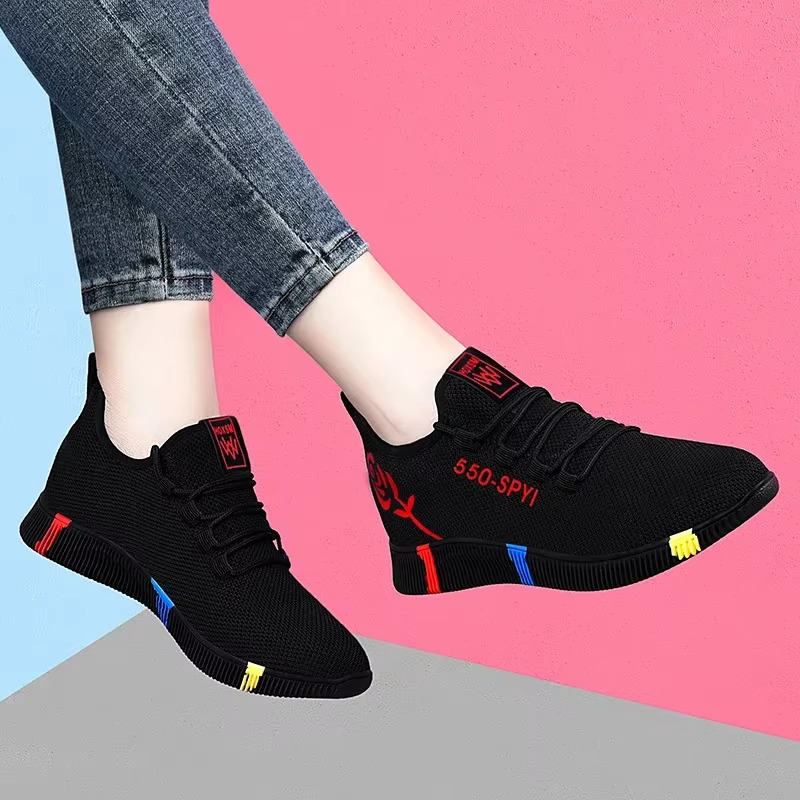 Tenis Feminino 2025 femmes chaussures vulcanisées Air Mesh léger doux baskets femmes appartements plate-forme à lacets chaussures décontractées Basket Femme