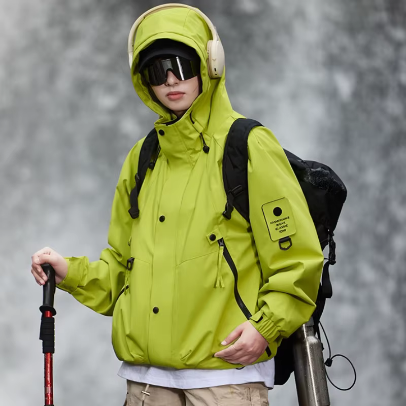 Vestes de randonnée imperméables pour femmes et hommes, coupe-vent, pour le camping, l'escalade, le trekking d'automne, vêtements de rue unisexes