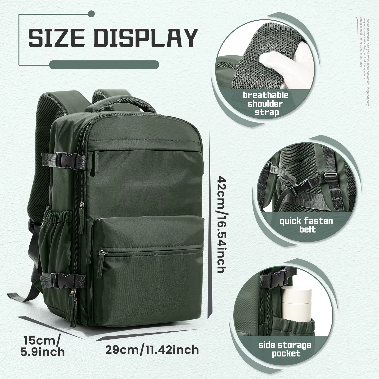 Sac à dos de compression sous vide d'air