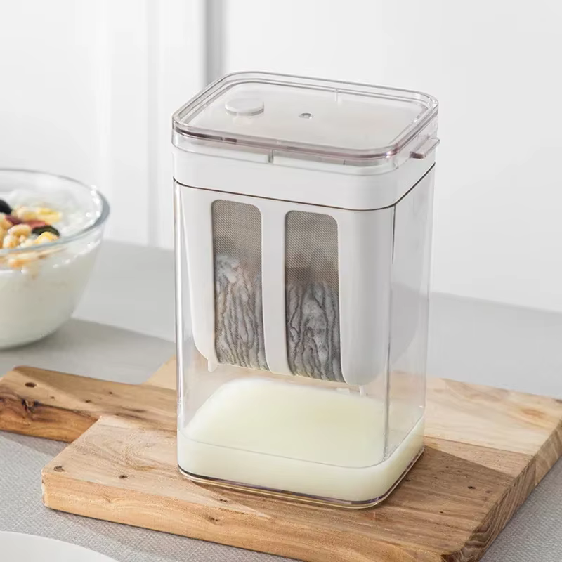 Yaourtière grecque Pro, passoire à infusion froide, Kit de presse à fromage, séparateur de lactosérum réutilisable, sans BPA, aucun électricité nécessaire, outil de cuisine