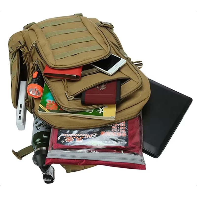 Sac à dos tactique 50L Sport de plein air randonnée sac à dos 3P Molle sac à dos Camping chasse escalade étanche pêche